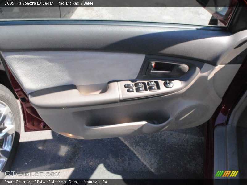 Radiant Red / Beige 2005 Kia Spectra EX Sedan