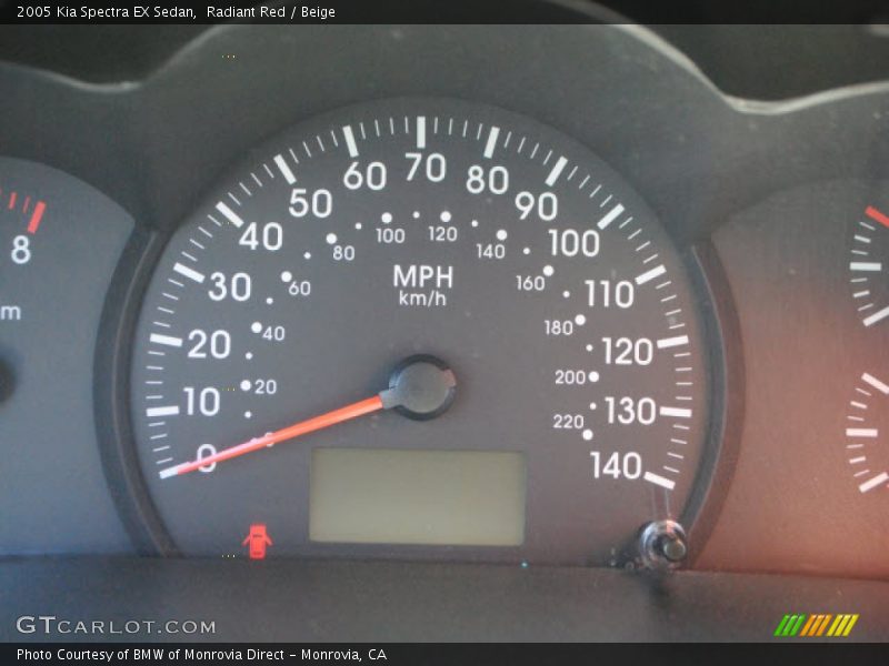 Radiant Red / Beige 2005 Kia Spectra EX Sedan