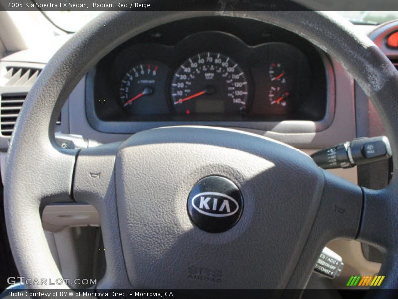 Radiant Red / Beige 2005 Kia Spectra EX Sedan