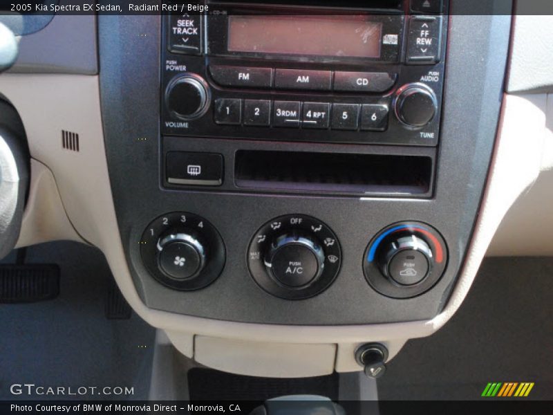 Radiant Red / Beige 2005 Kia Spectra EX Sedan