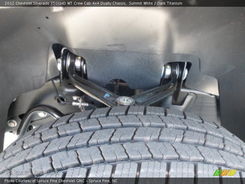 Summit White / Dark Titanium 2012 Chevrolet Silverado 3500HD WT Crew Cab 4x4 Dually Chassis