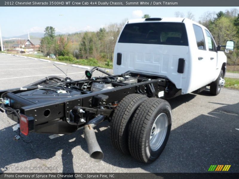  2012 Silverado 3500HD WT Crew Cab 4x4 Dually Chassis Summit White