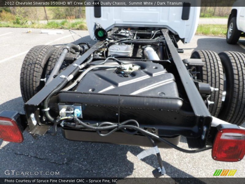 Summit White / Dark Titanium 2012 Chevrolet Silverado 3500HD WT Crew Cab 4x4 Dually Chassis