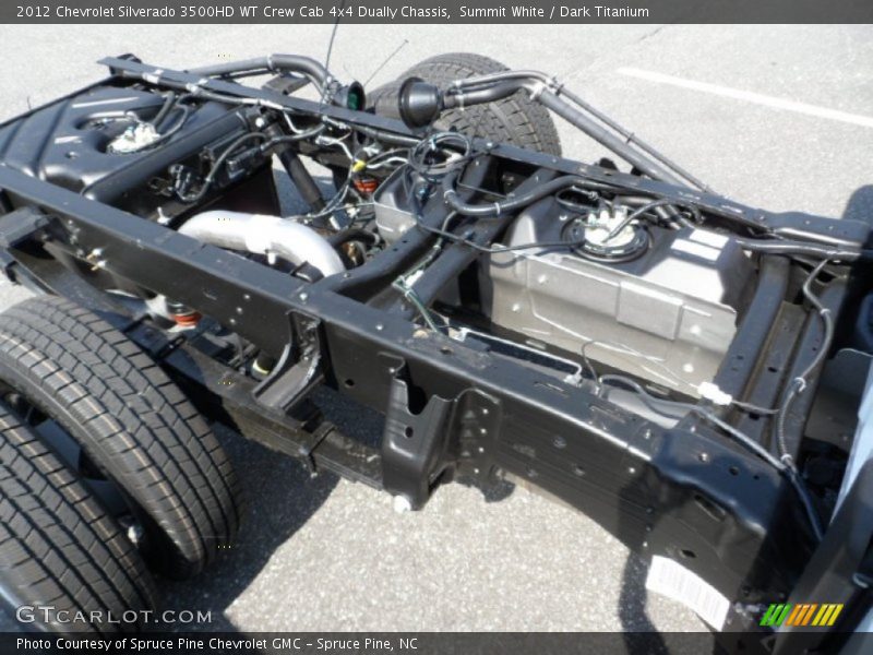  2012 Silverado 3500HD WT Crew Cab 4x4 Dually Chassis Summit White