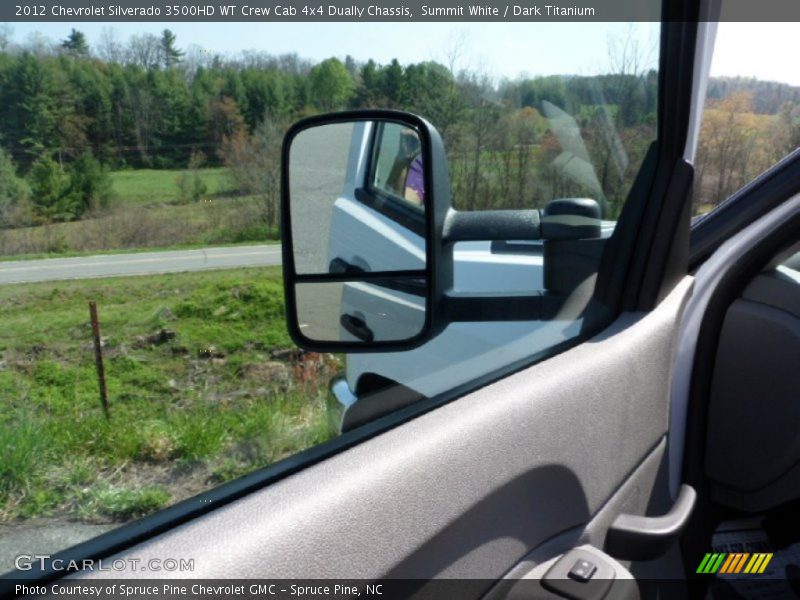 Summit White / Dark Titanium 2012 Chevrolet Silverado 3500HD WT Crew Cab 4x4 Dually Chassis