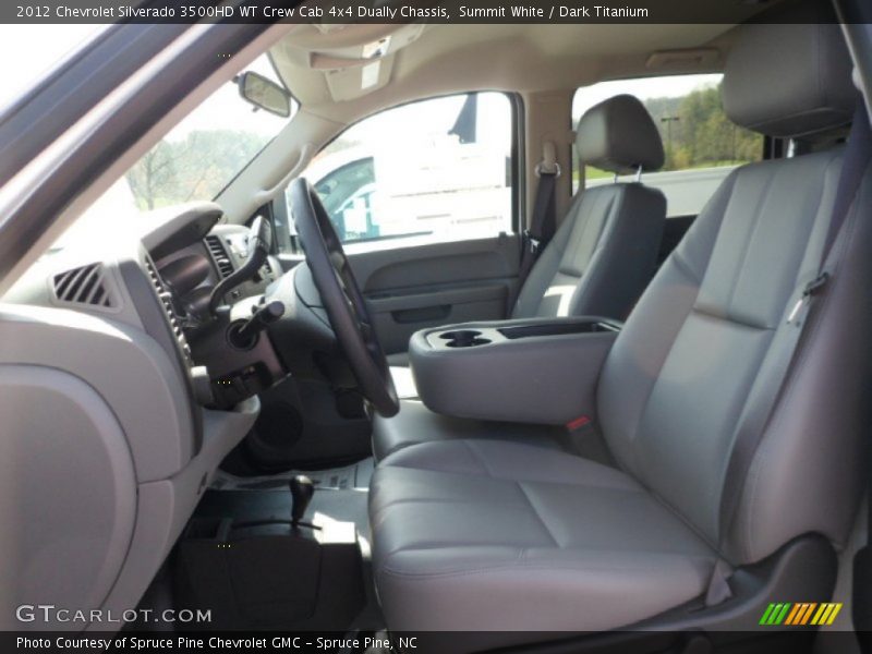  2012 Silverado 3500HD WT Crew Cab 4x4 Dually Chassis Dark Titanium Interior