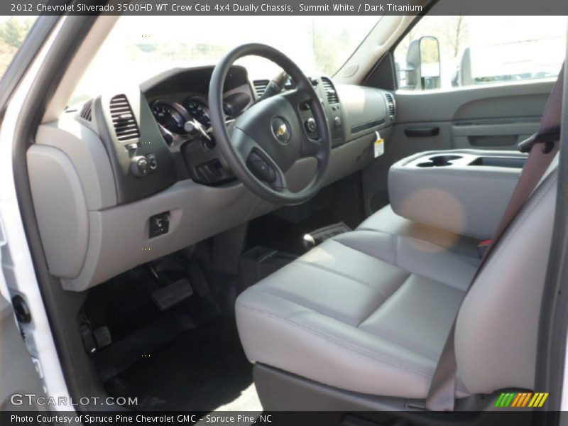  2012 Silverado 3500HD WT Crew Cab 4x4 Dually Chassis Dark Titanium Interior