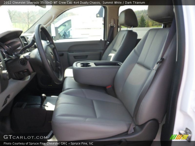 Summit White / Dark Titanium 2012 Chevrolet Silverado 3500HD WT Crew Cab 4x4 Dually Chassis