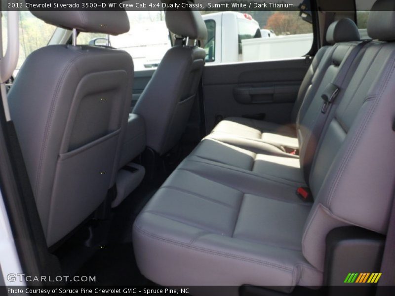 Summit White / Dark Titanium 2012 Chevrolet Silverado 3500HD WT Crew Cab 4x4 Dually Chassis