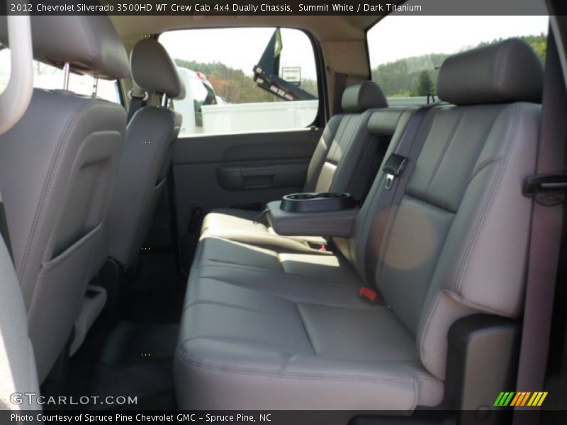 Summit White / Dark Titanium 2012 Chevrolet Silverado 3500HD WT Crew Cab 4x4 Dually Chassis