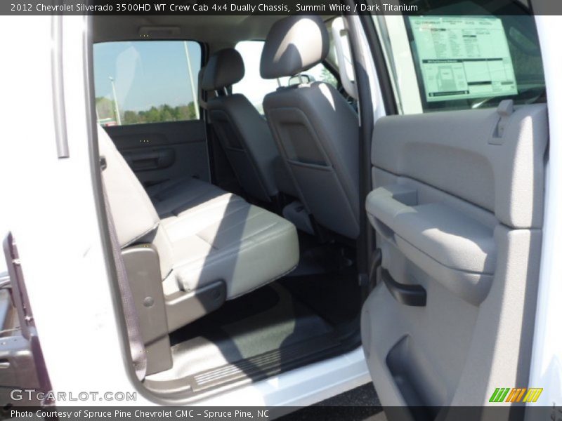 Summit White / Dark Titanium 2012 Chevrolet Silverado 3500HD WT Crew Cab 4x4 Dually Chassis
