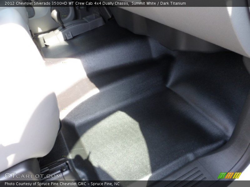 Summit White / Dark Titanium 2012 Chevrolet Silverado 3500HD WT Crew Cab 4x4 Dually Chassis