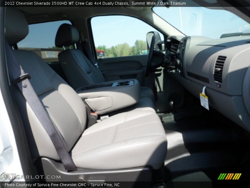 Summit White / Dark Titanium 2012 Chevrolet Silverado 3500HD WT Crew Cab 4x4 Dually Chassis