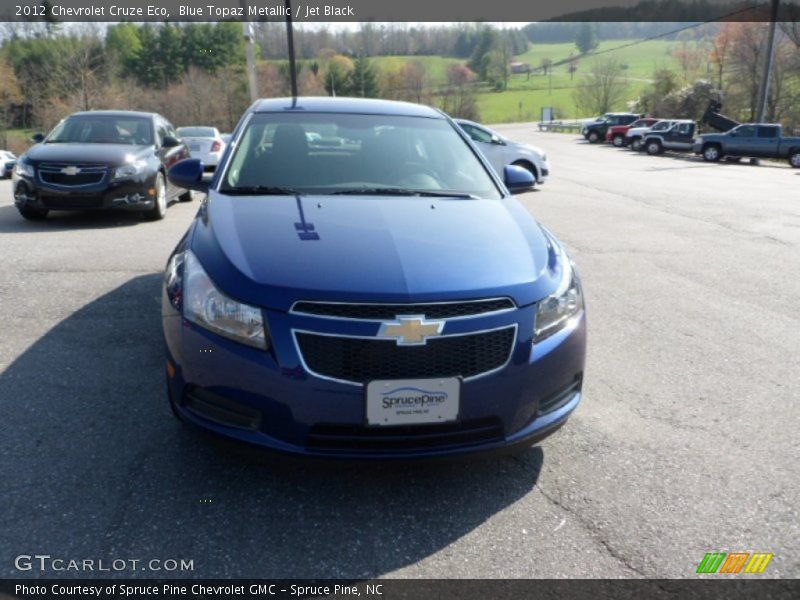 Blue Topaz Metallic / Jet Black 2012 Chevrolet Cruze Eco