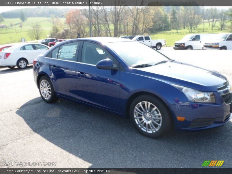 Blue Topaz Metallic / Jet Black 2012 Chevrolet Cruze Eco