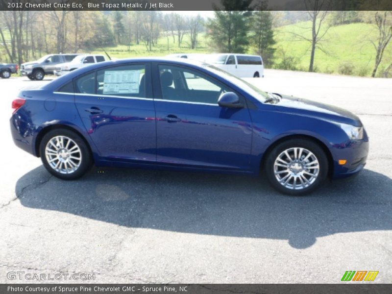Blue Topaz Metallic / Jet Black 2012 Chevrolet Cruze Eco