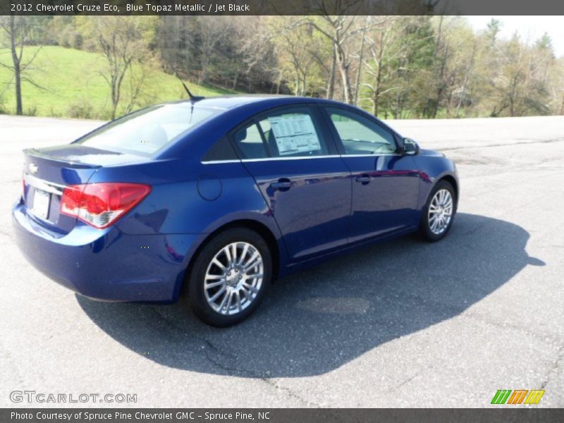 Blue Topaz Metallic / Jet Black 2012 Chevrolet Cruze Eco