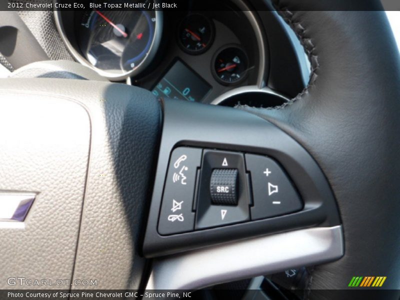 Blue Topaz Metallic / Jet Black 2012 Chevrolet Cruze Eco