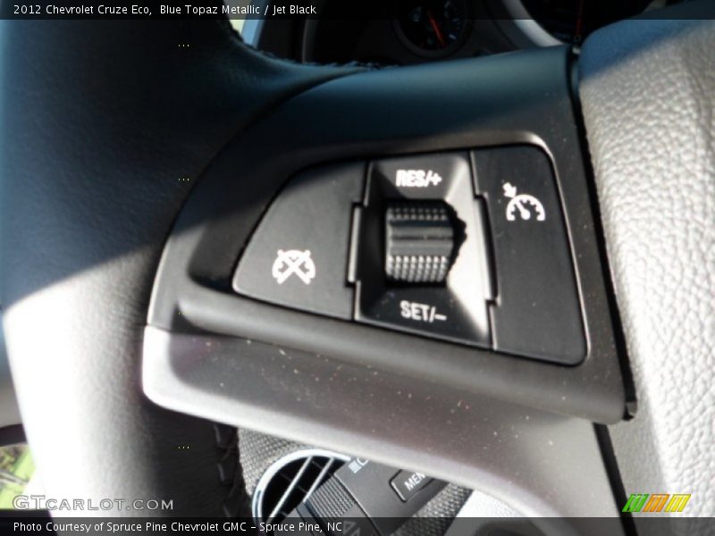 Blue Topaz Metallic / Jet Black 2012 Chevrolet Cruze Eco