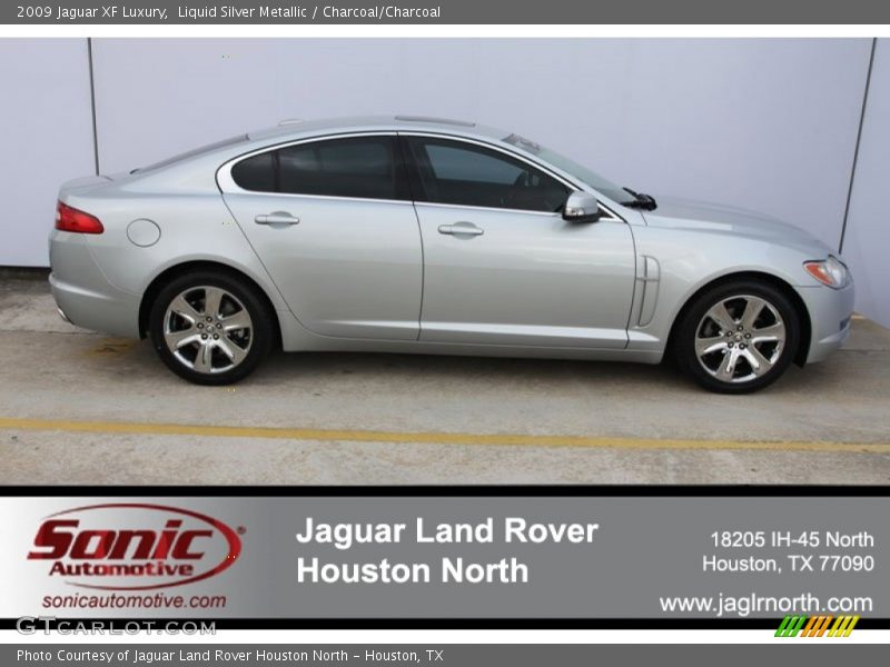 Liquid Silver Metallic / Charcoal/Charcoal 2009 Jaguar XF Luxury