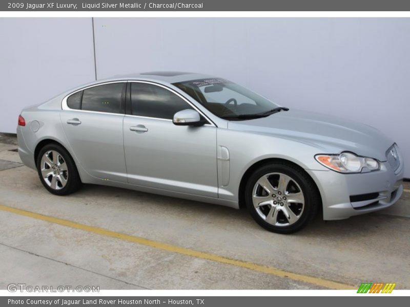 Liquid Silver Metallic / Charcoal/Charcoal 2009 Jaguar XF Luxury