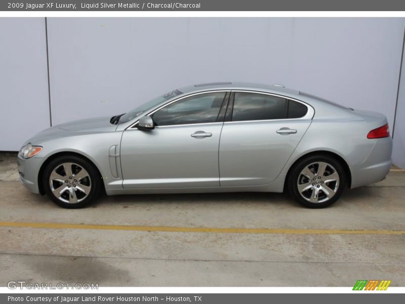 Liquid Silver Metallic / Charcoal/Charcoal 2009 Jaguar XF Luxury