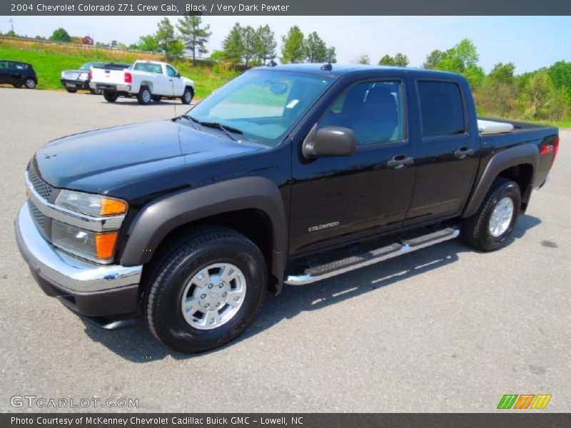 Black / Very Dark Pewter 2004 Chevrolet Colorado Z71 Crew Cab