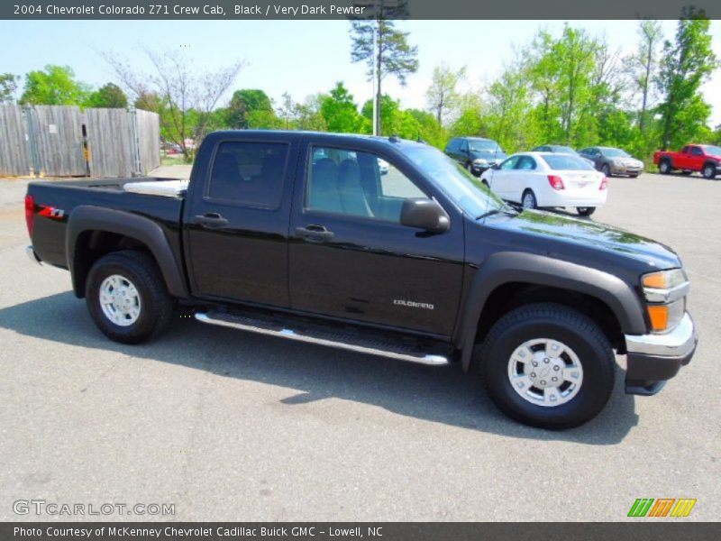 Black / Very Dark Pewter 2004 Chevrolet Colorado Z71 Crew Cab