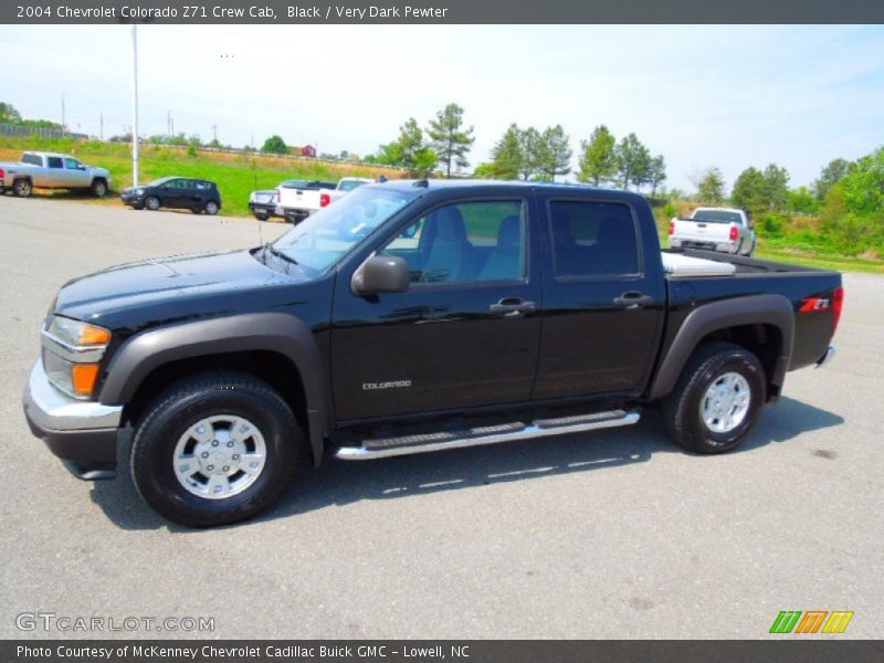 Black / Very Dark Pewter 2004 Chevrolet Colorado Z71 Crew Cab