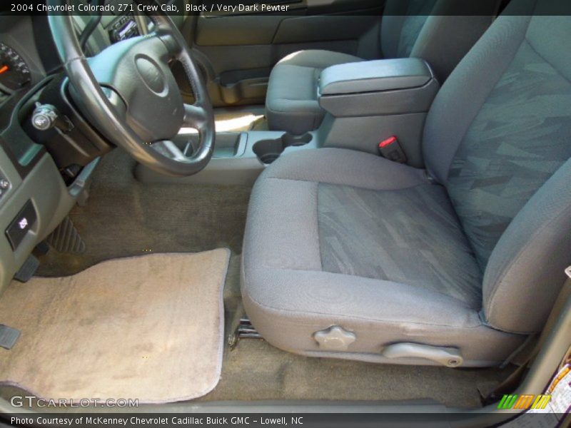 Black / Very Dark Pewter 2004 Chevrolet Colorado Z71 Crew Cab