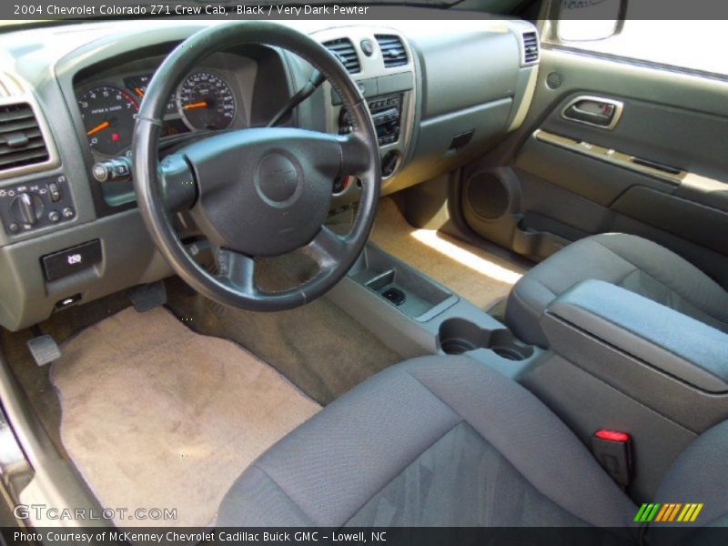 Black / Very Dark Pewter 2004 Chevrolet Colorado Z71 Crew Cab