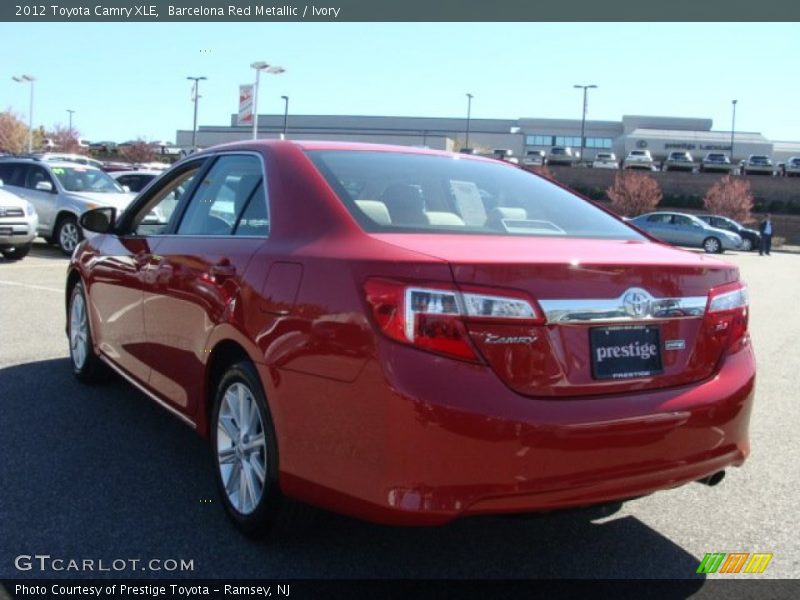 Barcelona Red Metallic / Ivory 2012 Toyota Camry XLE