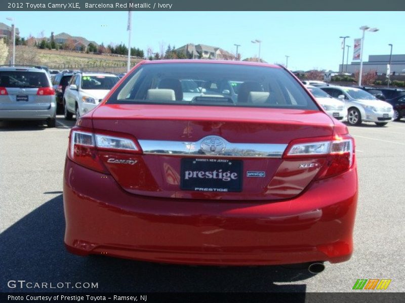 Barcelona Red Metallic / Ivory 2012 Toyota Camry XLE