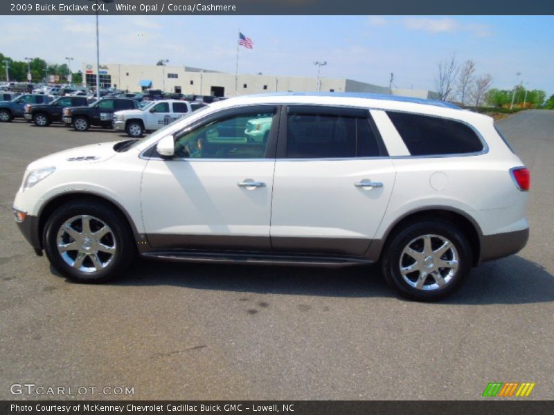 White Opal / Cocoa/Cashmere 2009 Buick Enclave CXL