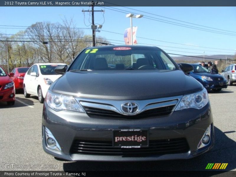 Magnetic Gray Metallic / Ash 2012 Toyota Camry XLE V6