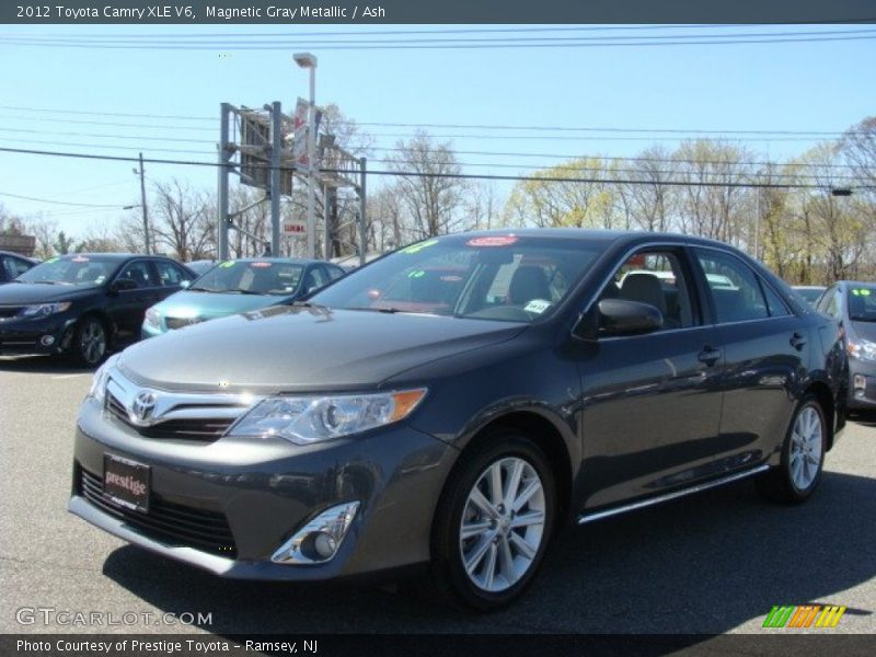Magnetic Gray Metallic / Ash 2012 Toyota Camry XLE V6