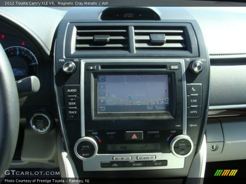 Magnetic Gray Metallic / Ash 2012 Toyota Camry XLE V6