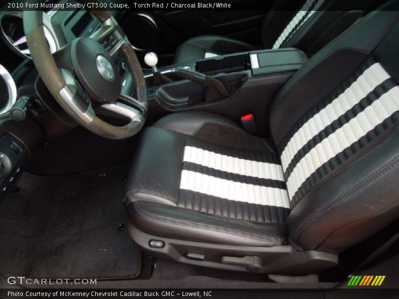  2010 Mustang Shelby GT500 Coupe Charcoal Black/White Interior