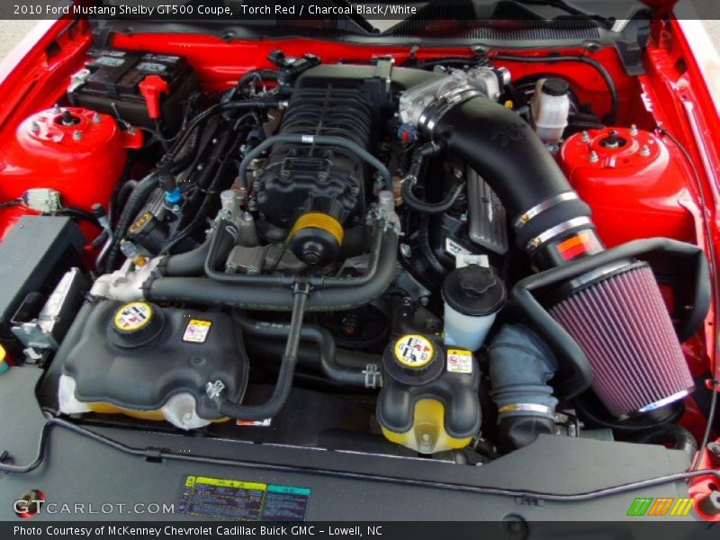  2010 Mustang Shelby GT500 Coupe Engine - 5.4 Liter Supercharged DOHC 32-Valve VVT V8