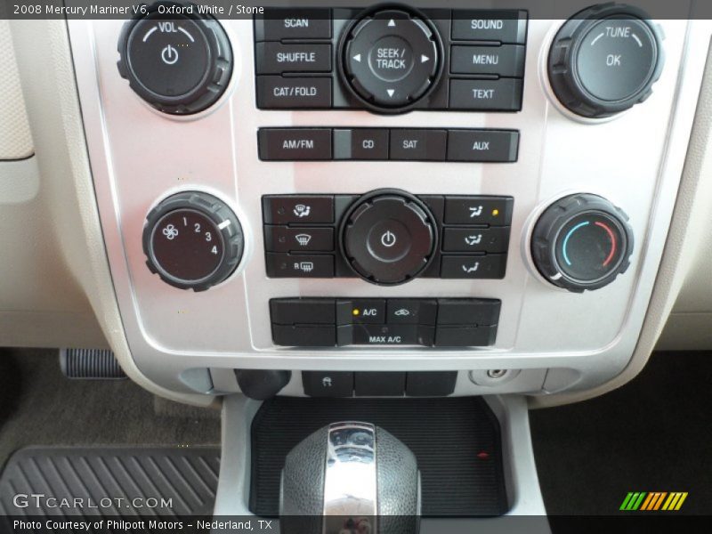 Controls of 2008 Mariner V6