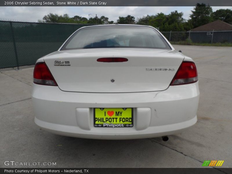 Stone White / Dark Slate Gray 2006 Chrysler Sebring Sedan