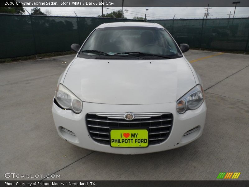 Stone White / Dark Slate Gray 2006 Chrysler Sebring Sedan
