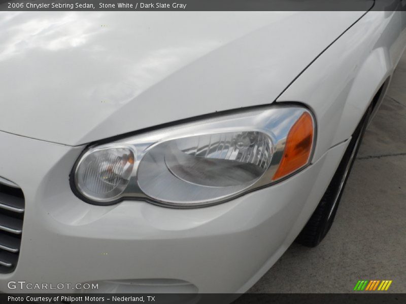 Stone White / Dark Slate Gray 2006 Chrysler Sebring Sedan