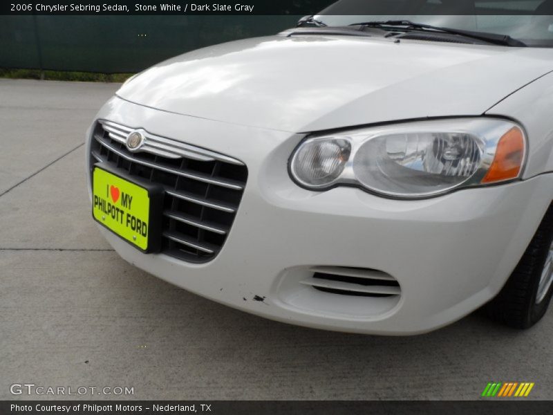 Stone White / Dark Slate Gray 2006 Chrysler Sebring Sedan