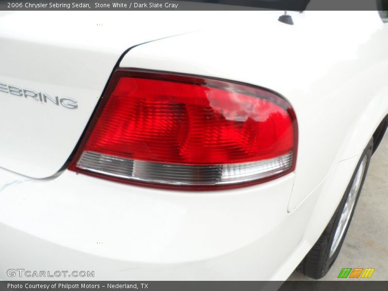 Stone White / Dark Slate Gray 2006 Chrysler Sebring Sedan
