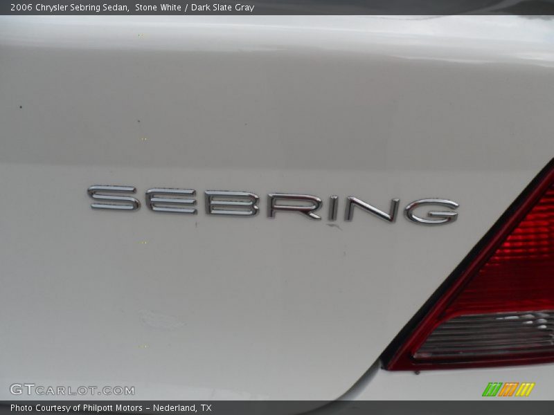 Stone White / Dark Slate Gray 2006 Chrysler Sebring Sedan