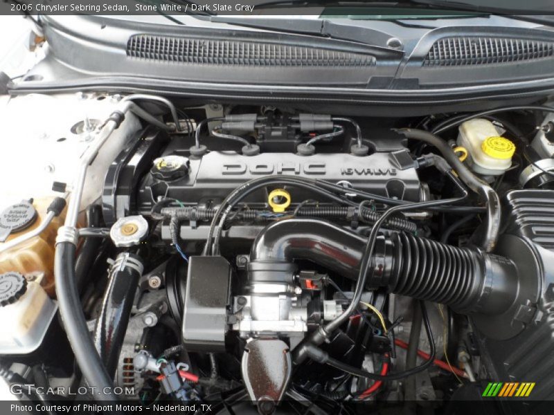 Stone White / Dark Slate Gray 2006 Chrysler Sebring Sedan