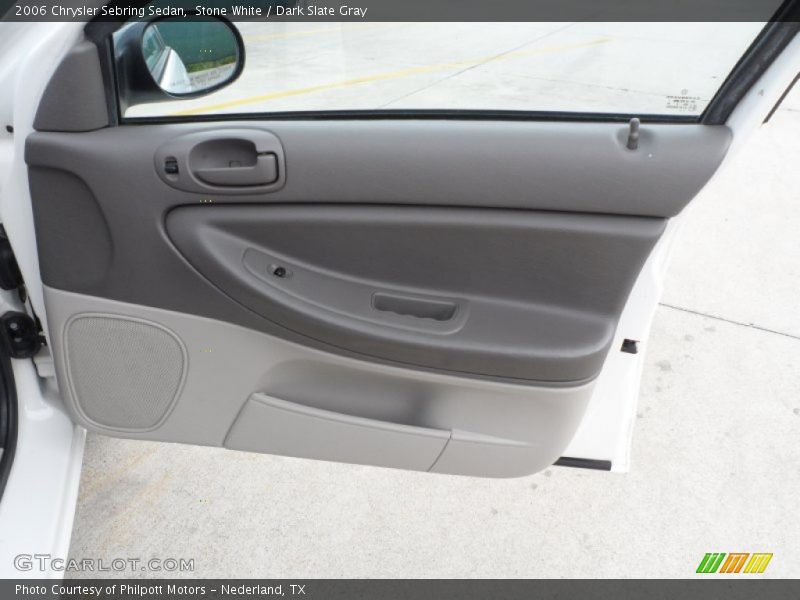 Stone White / Dark Slate Gray 2006 Chrysler Sebring Sedan