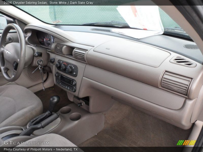 Stone White / Dark Slate Gray 2006 Chrysler Sebring Sedan