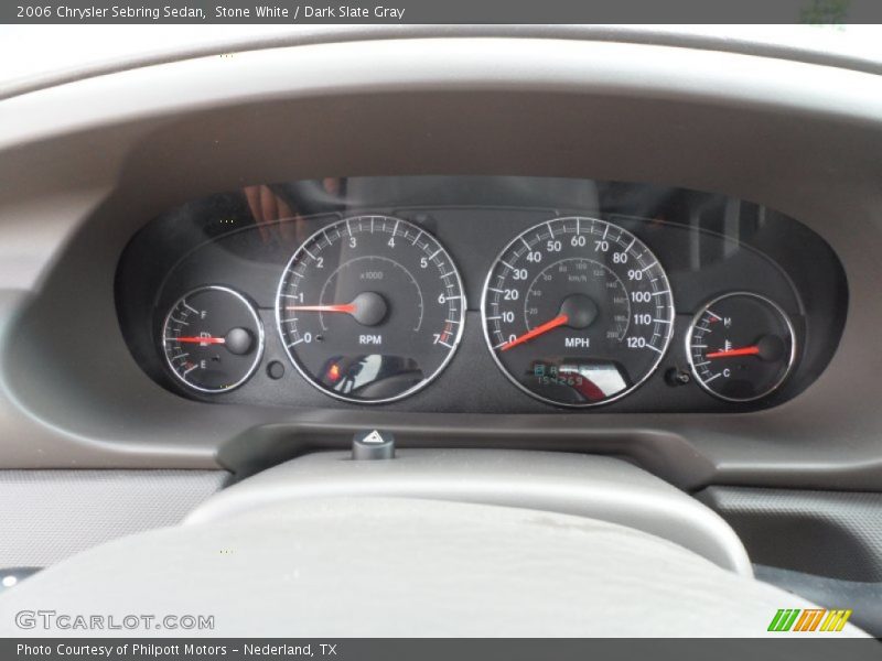 Stone White / Dark Slate Gray 2006 Chrysler Sebring Sedan